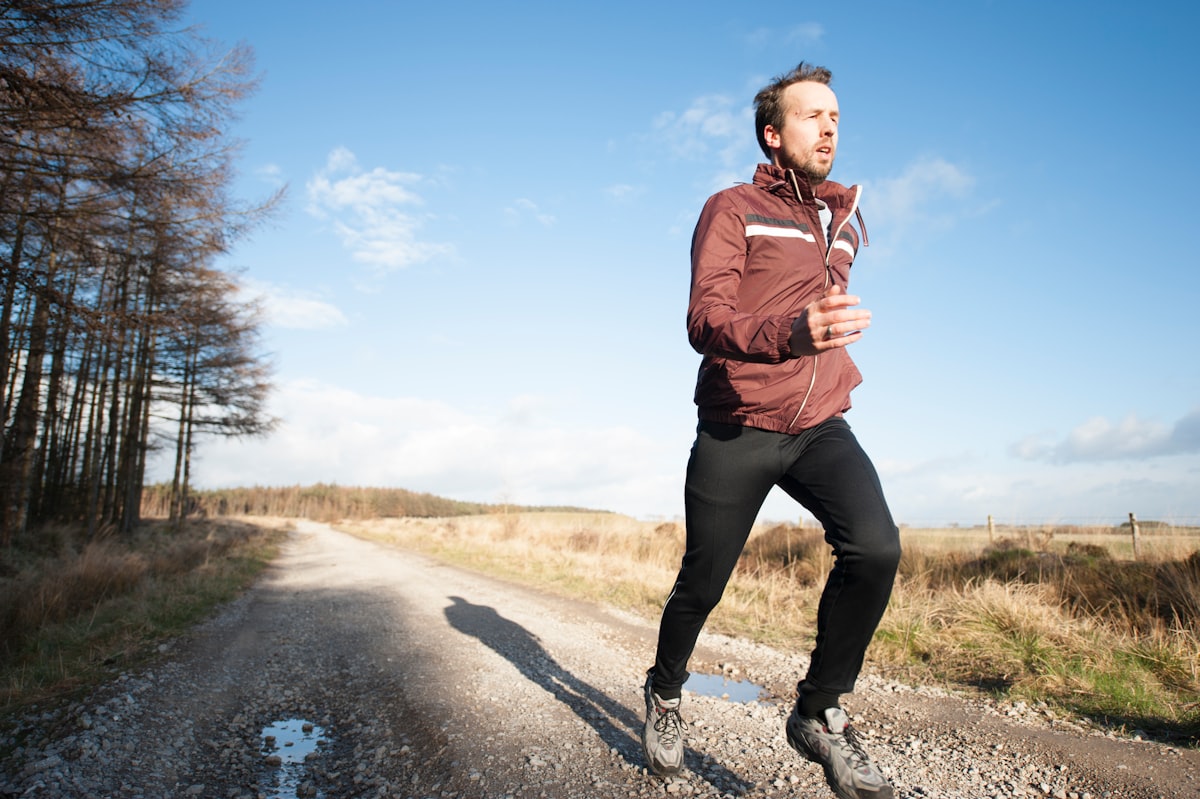 Man performing safe strength training exercise